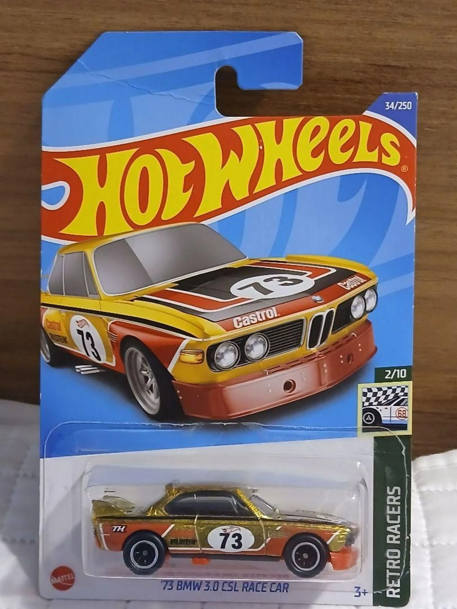 Hot Wheels '73 BMW 3.0 CSL Race Car Super Treasure Hunt (STH) - Cartela Longa – photo 2